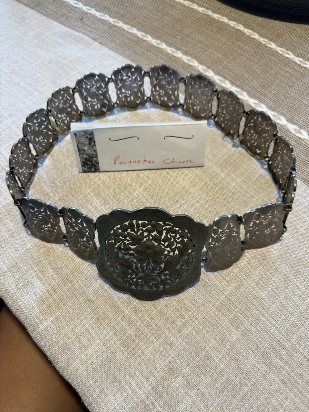 Vintage Peranakan Chinese Waist Belt (100 years old)